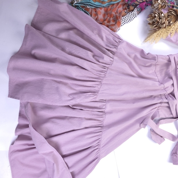 Free People Elegant Lavender Wrap Maxi Dress Sz Xs - Picture 10 of 11